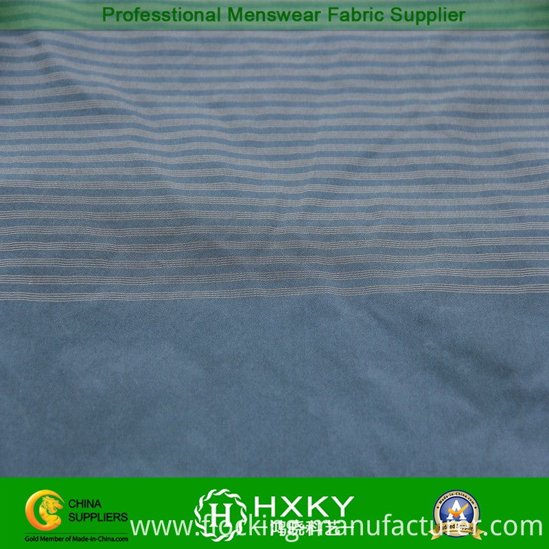 75D Horizontal Stripe Yarn Dyed with Twill Polyester Fabric for Jacket